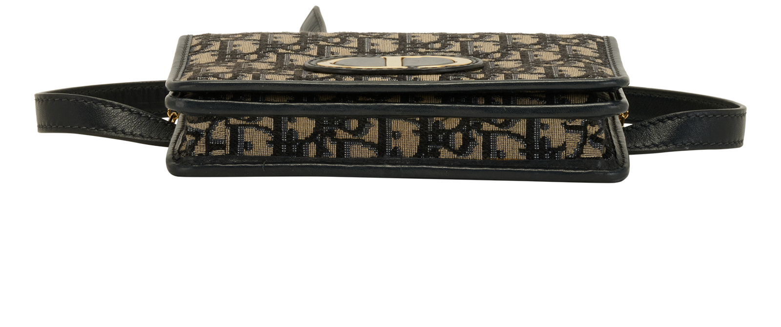 2-In-1 30 Montaigne Pouch, &pound;895, Handbags, Blue, Canvas/Leather, Top view